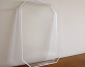 Vintage 17'' Lucite Clear Tray with Handles - a great bar accessory