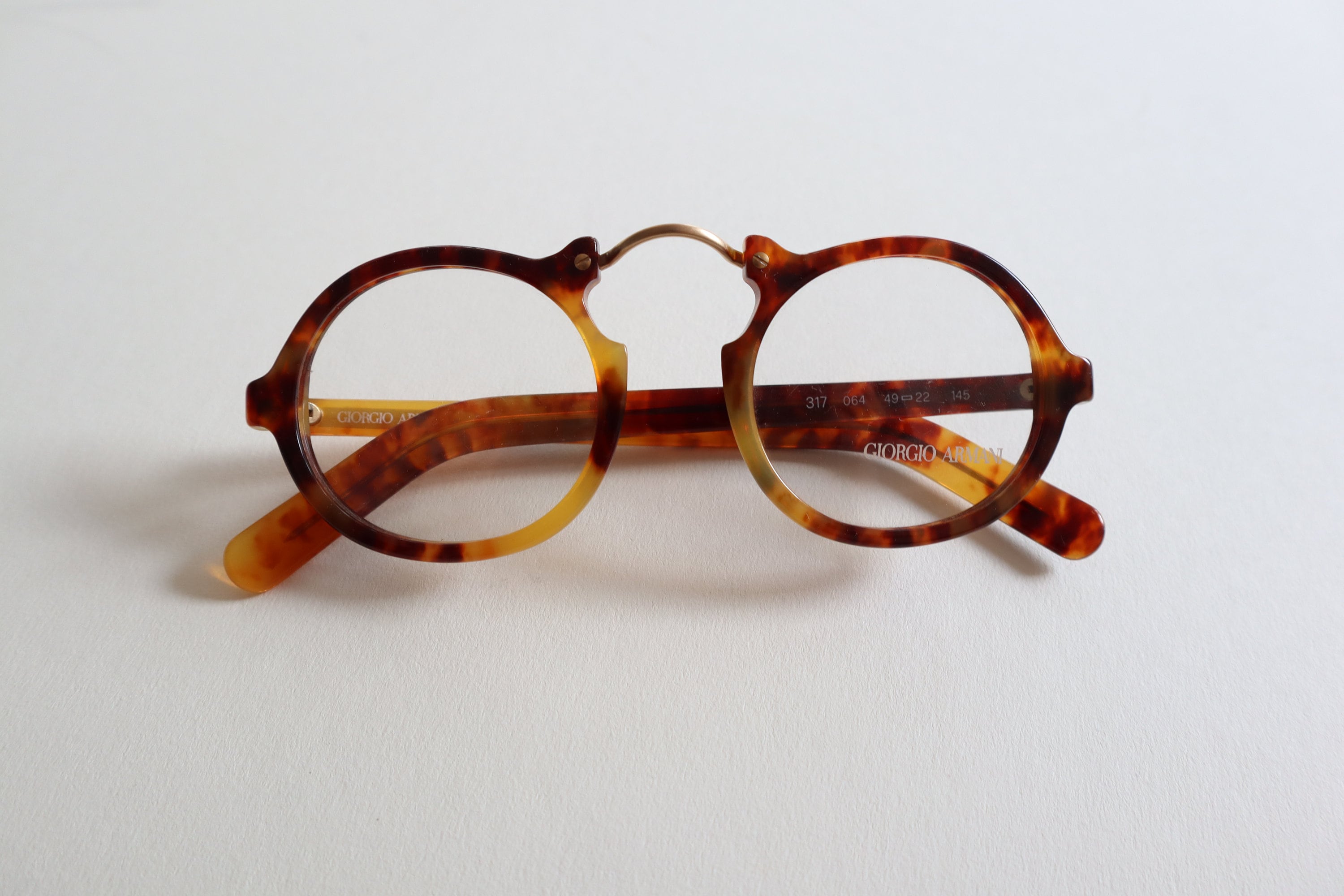 90s Giorgio Armani Gatsby 317 Eyeglasses Tortoise Unisex Big - Etsy