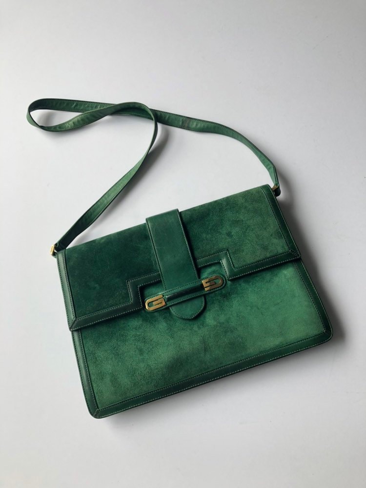 Vintage green gucci bag sale