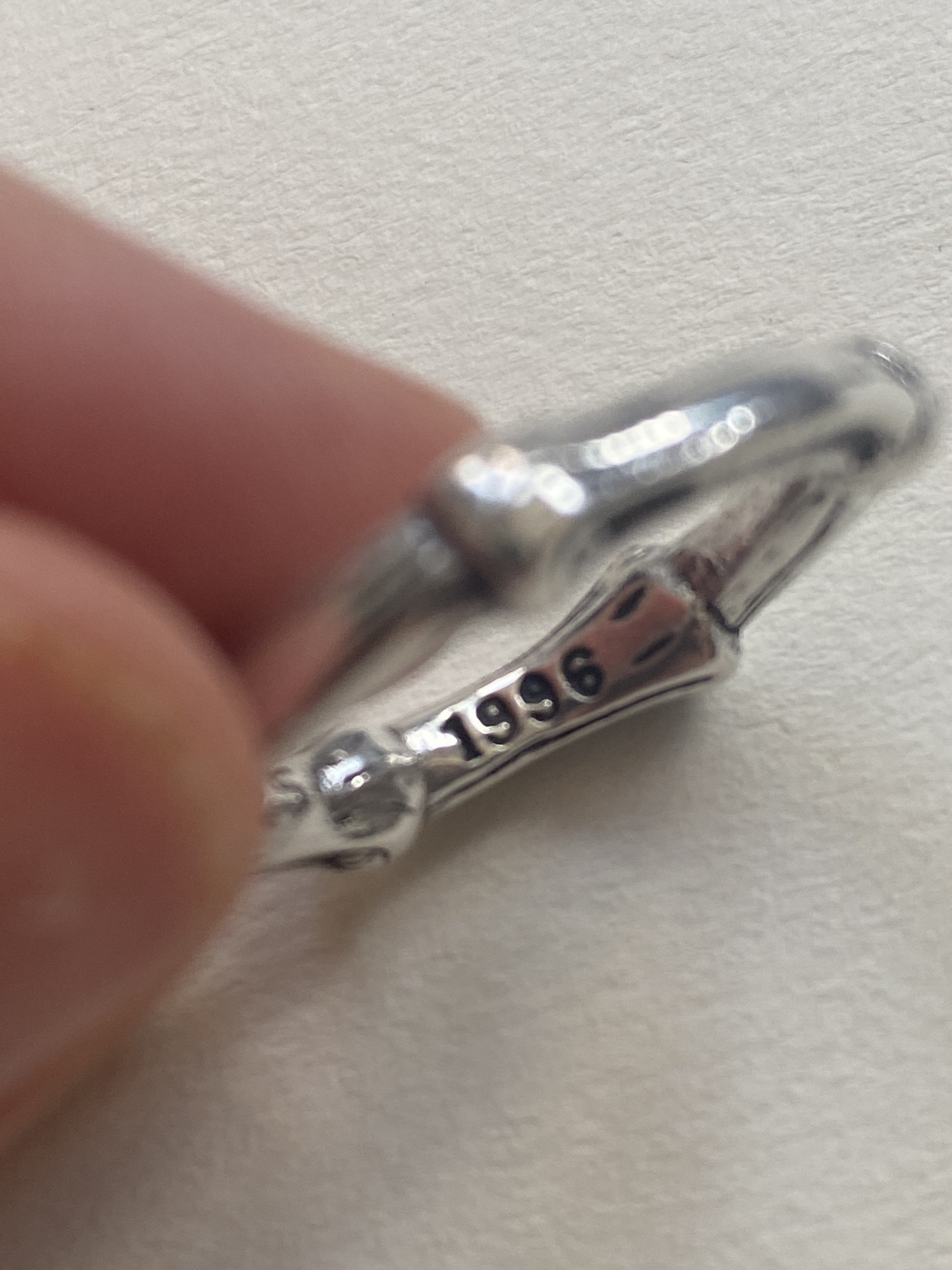Tiffany & Co Bamboo Ring Size 5.5 Sterling Silver Minimalist 90s 