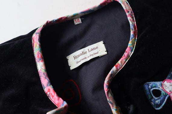 Rosalie Lane Liberty London Vintage Black Velvet … - image 5