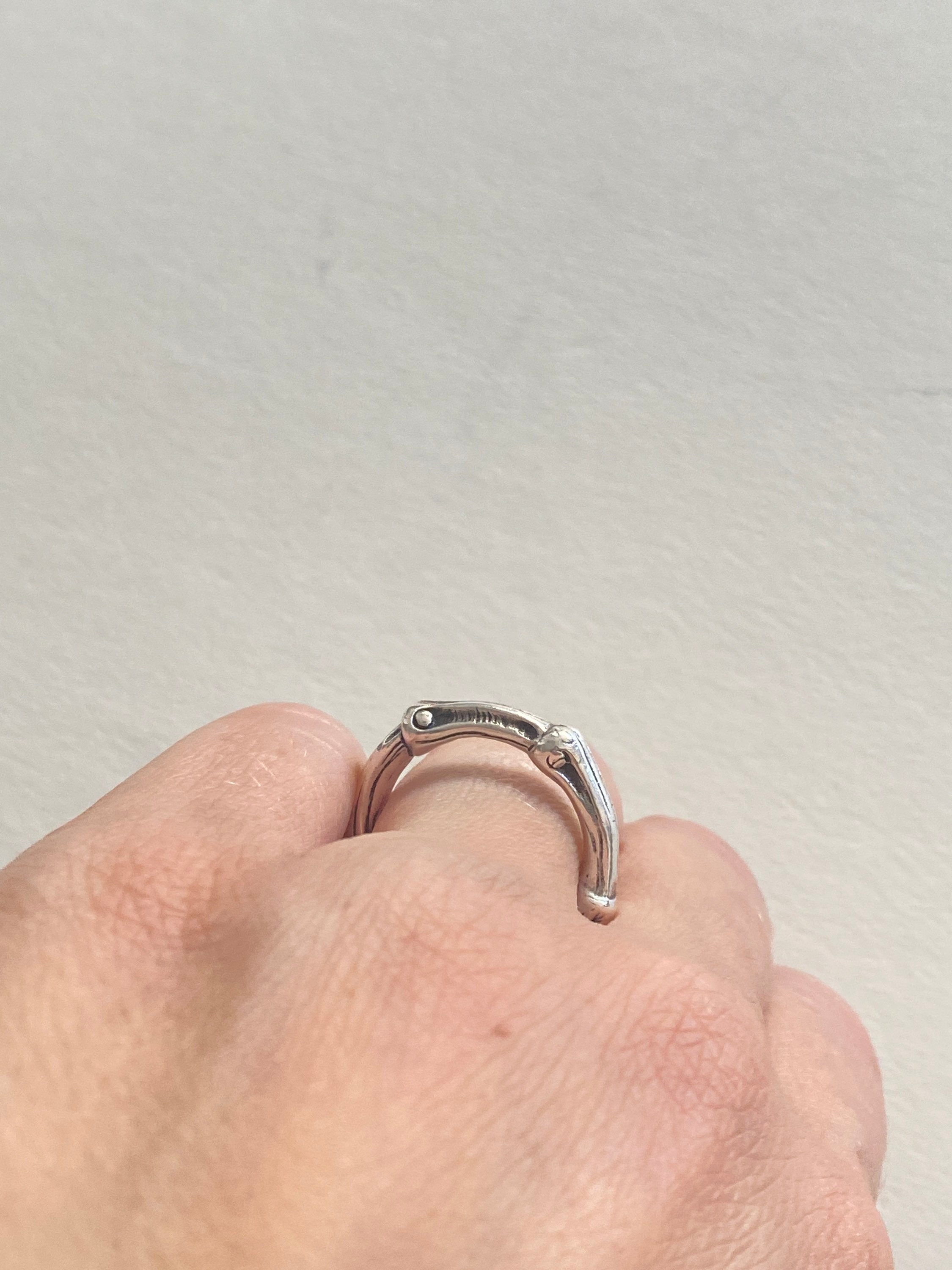 福袋安いいね半額ストア Ring Bamboo Co & Tiffany Size Minimalist Silver Sterling 5.5 アクセサリー
