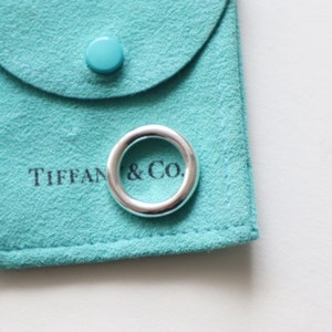 Tiffany Co Donut Ringsterling Silver Small Elsa Peretti Sz 4 Etsy