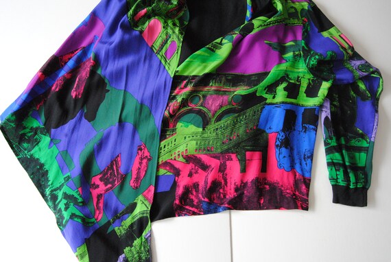 90s Genny Silk Wrap Shirt Women's Gianni Versace … - image 6