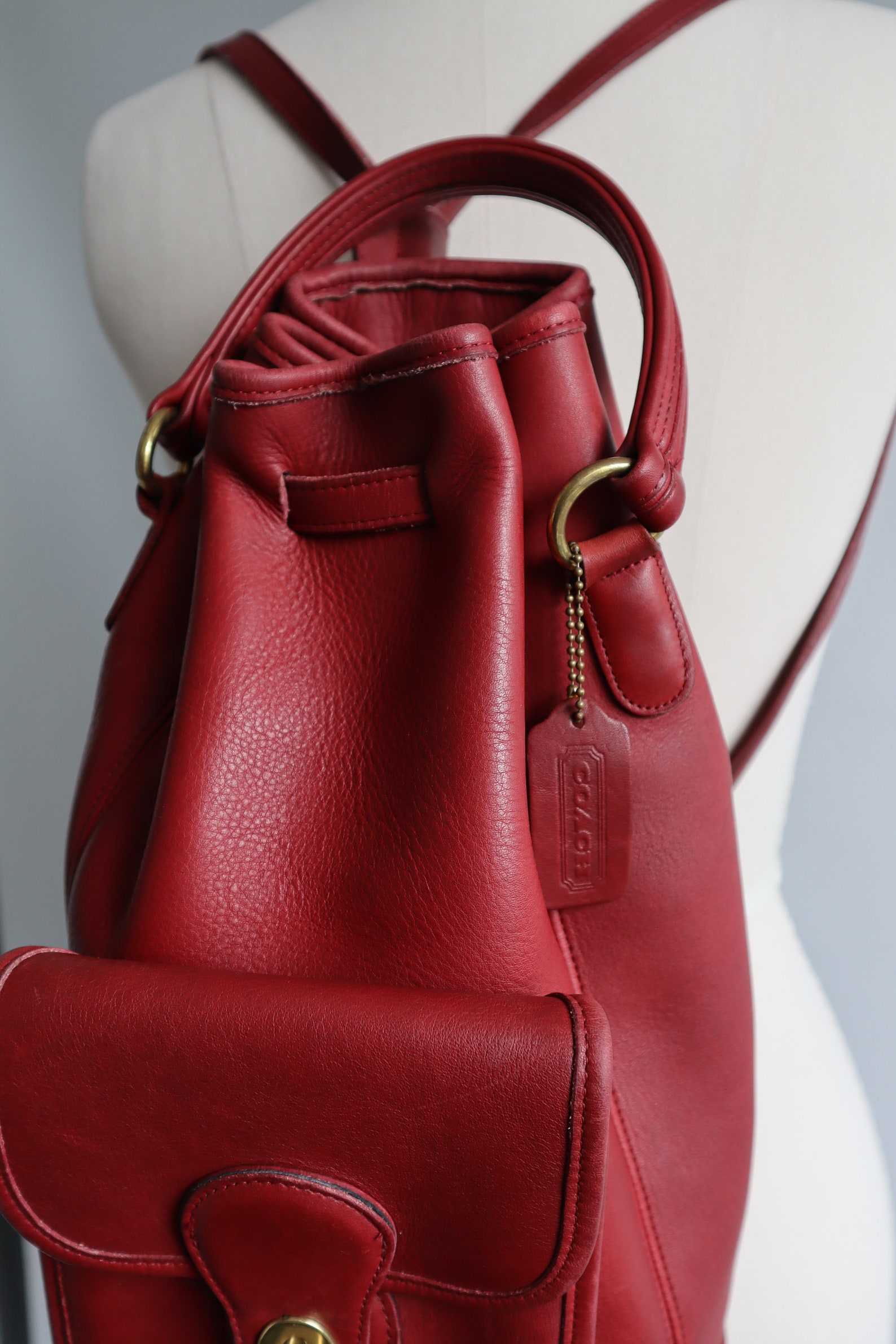 coach backpack drawstring