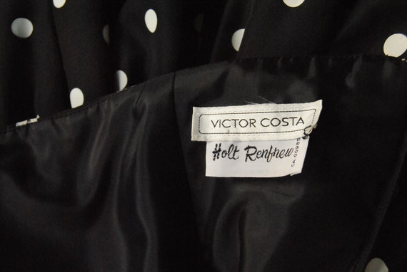 Vintage Mermaid  Ball Gown by Victor Costa Black … - image 7