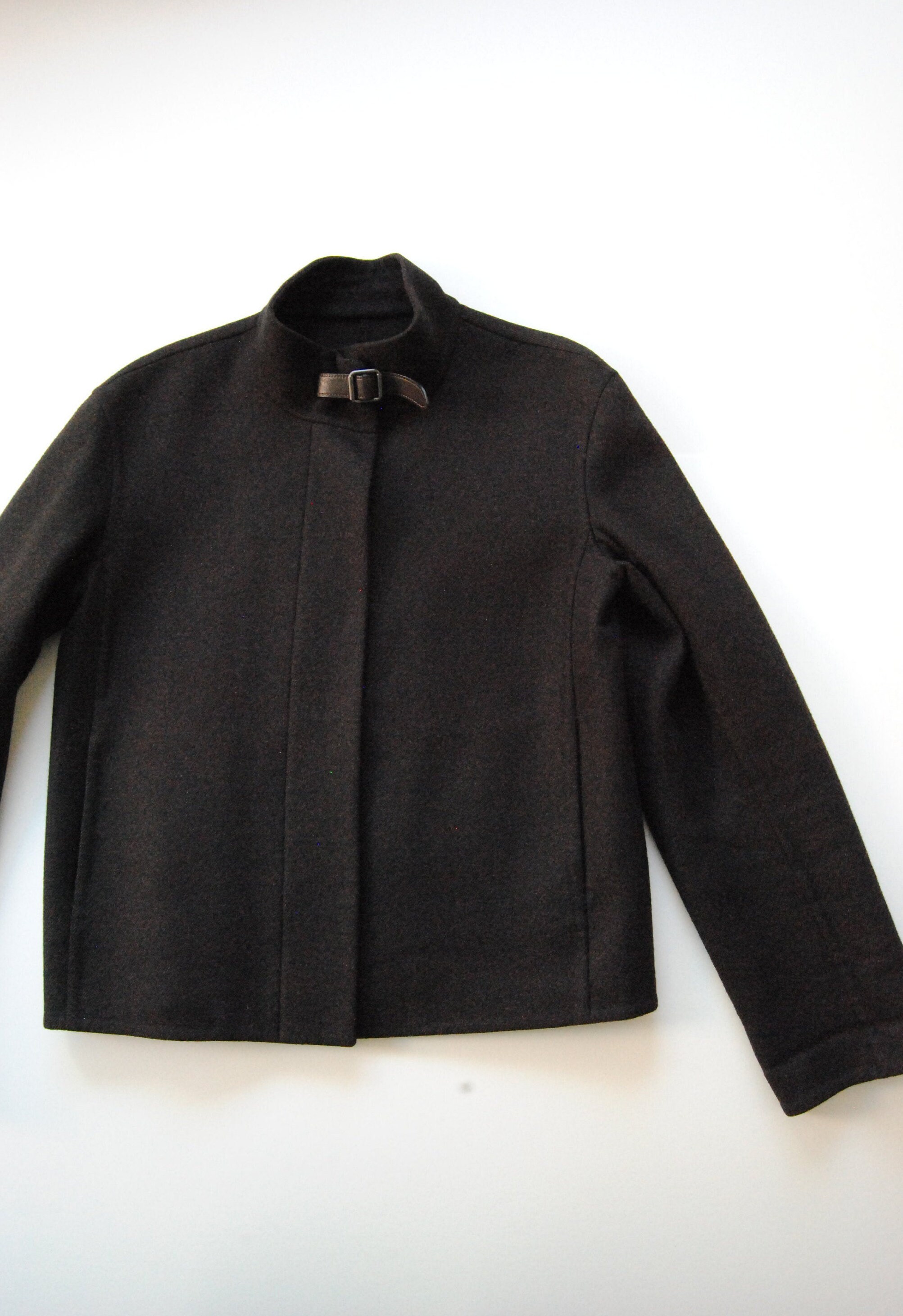 Hermes Margiela Cashmere Jacket US 8 Brown With Leather Hermes Margiela Cashmere Jacket US 8 Brown With Leather
