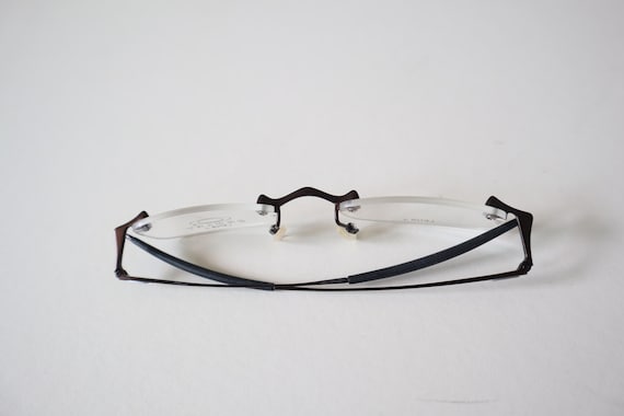 Oakley Small Eyeglasses Split Thread Polished Bro… - image 7