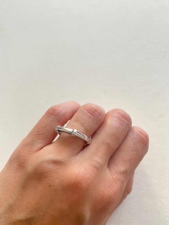 Tiffany & Co Bamboo Ring Size 5.5 Sterling Silver Minimalist Tiffany & Co Bamboo Ring Size 5.5 Sterling Silver Minimalist