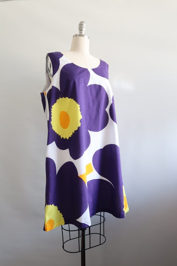 Marimekko Mini Dress Unikko Blue Flowers