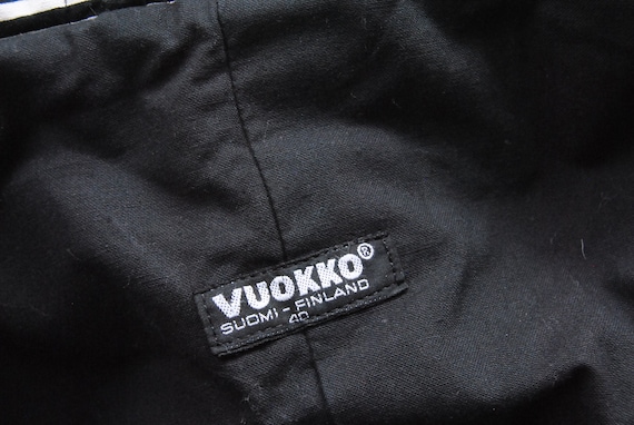 Vuokko Vintage Black and White Striped Outerwear … - image 8