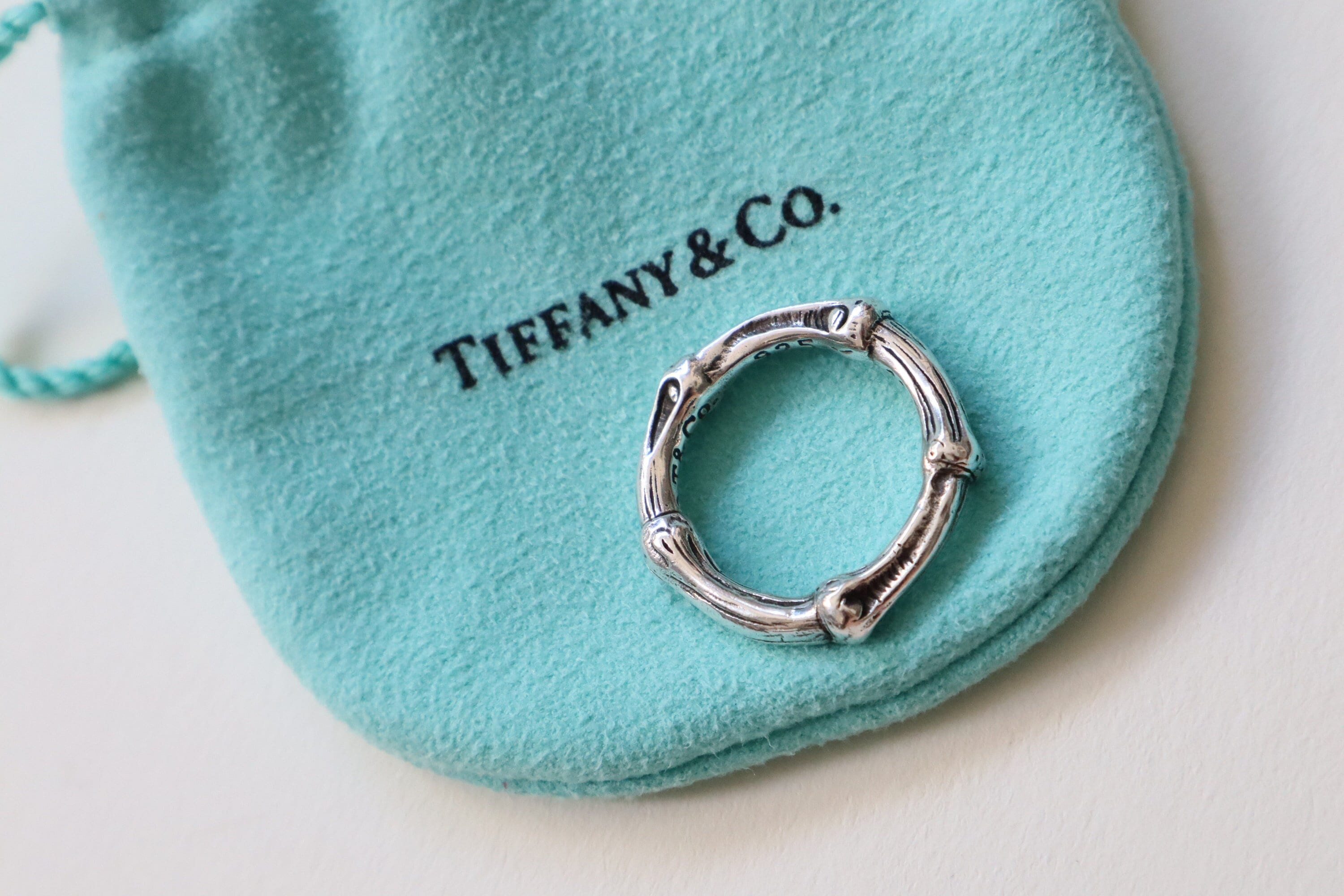 Tiffany & Co Bamboo Ring Size 5.5 Sterling Silver Minimalist Tiffany & Co Bamboo Ring Size 5.5 Sterling Silver Minimalist