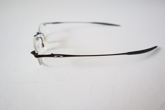 Oakley Small Eyeglasses Split Thread Polished Bro… - image 4