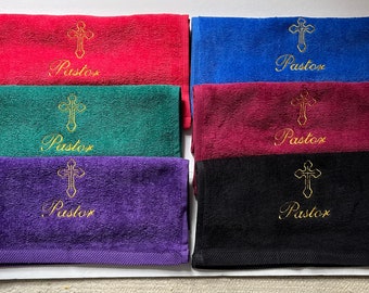 Pastor Towel / Pastor Appreciation Gift/  Religious/ Christian/  Pastor/ Bishop/ Minister / Elder.