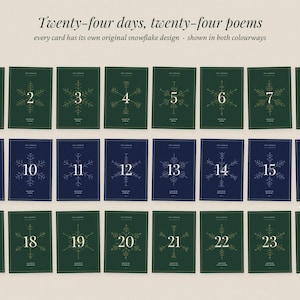 Utskrivbar adventskalender med dikter, nedräkning till 24 klassiska juldikter, direktnedladdning, litterär present för vuxna bild 10