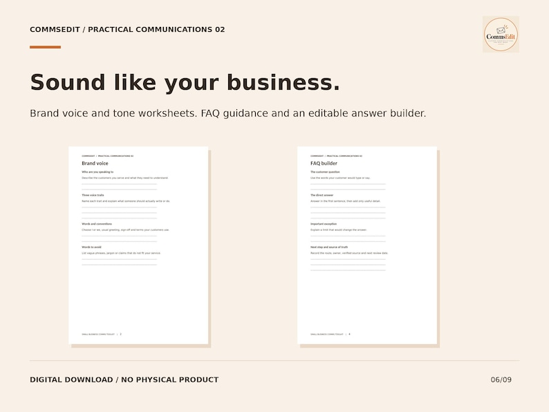 Small Business Communication Toolkit | Customer Service Templates ...