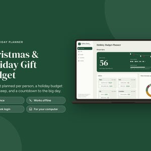 Christmas Gift Budget Planner Website | Holiday Gift List & Christmas Budget Tracker | Works Offline | No Subscription