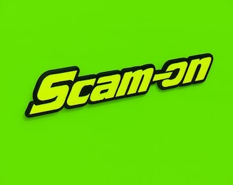 Scam-On Toolbox Magnet – Funny Snap-On Spoof | Garage Decor | Mechanic Gift