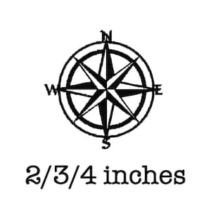Nautischer Kompass Stickdatei Stickdatei 6cm groß