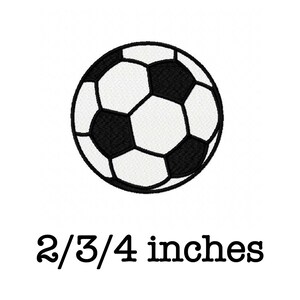 May include: Black and white soccer ball, 2/3/4 inches.