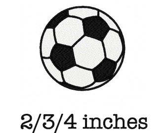 Soccer ball football 2/3/4 inch machine embroidery design instant download