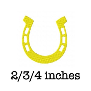Lucky horseshoe machine embroidery design 2/3/4 inch instant download