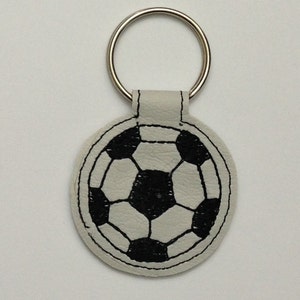 Snapless key fob soccer ball football in the hoop machine embroidery design instant download