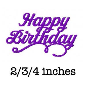 Alles Gute zum Geburtstag Schriftzug Stickdatei, Stickdatei für die Stickmaschine