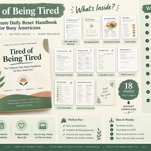 Very Busy Daily Routine 5-minute Daily Reset Handbook for Busy Adults, Wellness Workbook PDF - Etsy