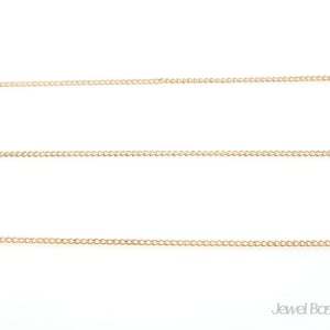 Flat Cable Chain for Necklace or Bracelet in Gold - 130S / 1.2mm / 100 meters (328ft) / COG013-CH