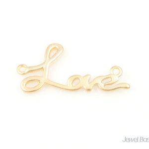 Der "Love" Buchstabe Anhänger (2 Stück) / 13.5mm x 27mm / BMG051-C