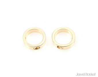 Circle Outline Charm in Gold / 8.0mm / BG294-P (2pcs)