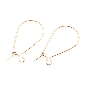10pcs - Key Hook in Rose Gold - Medium Version / 38mm Long / PRG042-E