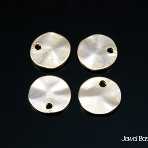 Matte Gold Plated Disc - Brass / 11mm / BMG105-P (6pcs)