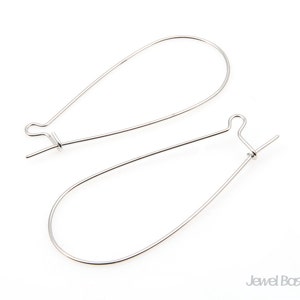 Key Hook in Rhodium -Large Version / 46mm Long / PS041-E (10pcs)