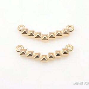 Stud Bar in Matte Gold / 25.0mm x 8.0mm / BMG191-P (4pcs)
