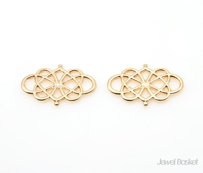 4pcs Lace Pendant in Matte Rhodium 20mm x 13mm BMS292-P