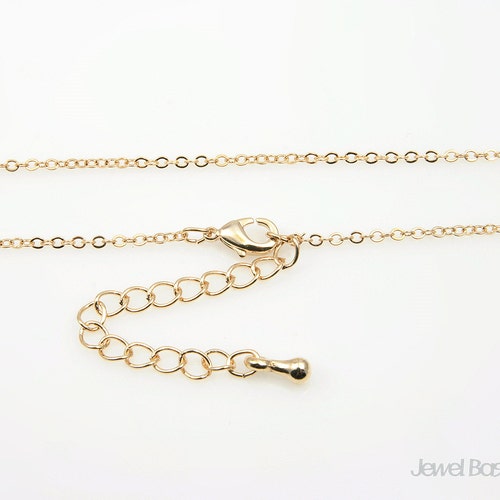 5pcs 18 Gold Plated Chain With Extension 245SF - Etsy