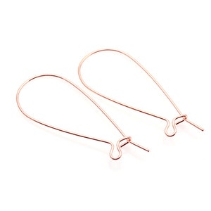 10pcs - Key Hook in Rose Gold - Large Version / 46mm Long / PRG041-E