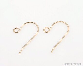 Fishhook in Gold - 20 pcs Earwires / 19mm / PG034-E (20pcs)