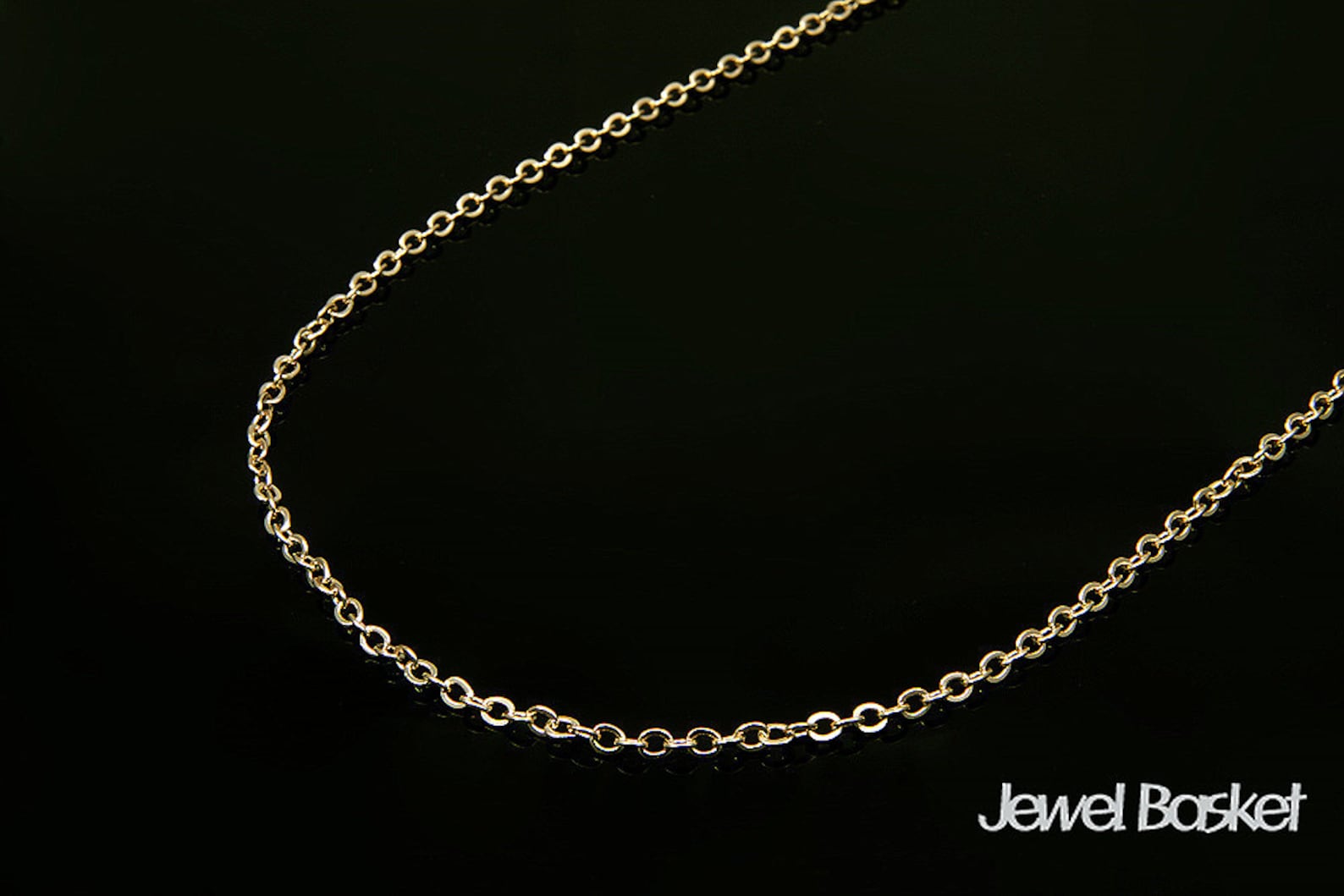 Flat Cable Chain in Gold 245SF / 1.9mm X 2.6mm / 100 Meters Etsy