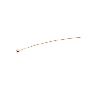 22 Gauge Ball Pins, Gold Plated over Brass / 30mm and 2mm Head / PRG035-P (10g) - about 100pcs