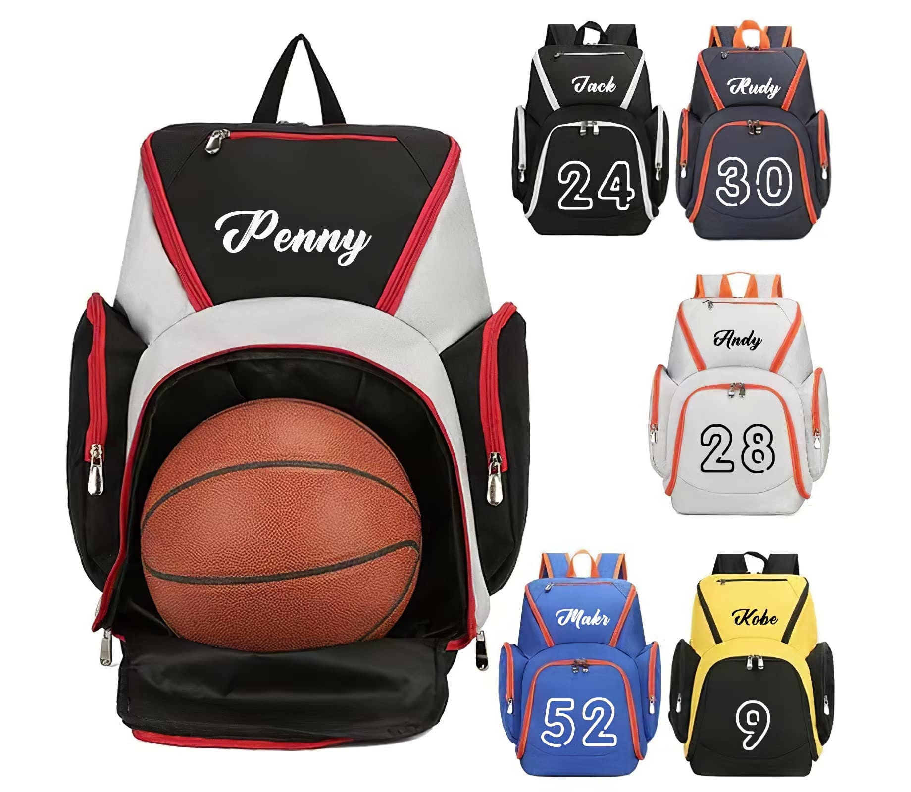 Basketball Bag Soccer Ball Shoulder Bags With Two Elastic Side Pockets  Twoway Open Ballbag Sport Equipment Storage Bag  Fruugo NO