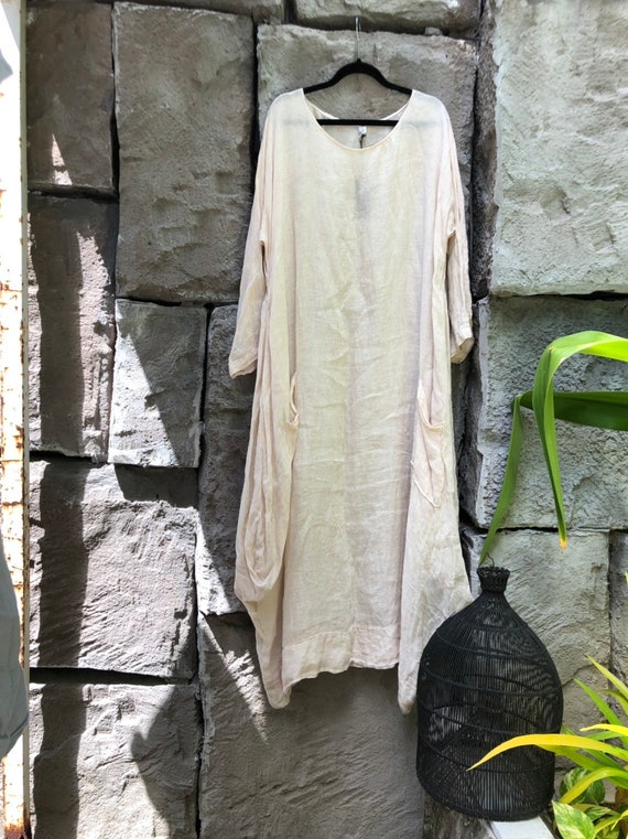 100/% COTTON LAGEN LOOK DRESS WITH 2 SIDE POCKETS 8 COLS ONE SIZE FITS 12-16
