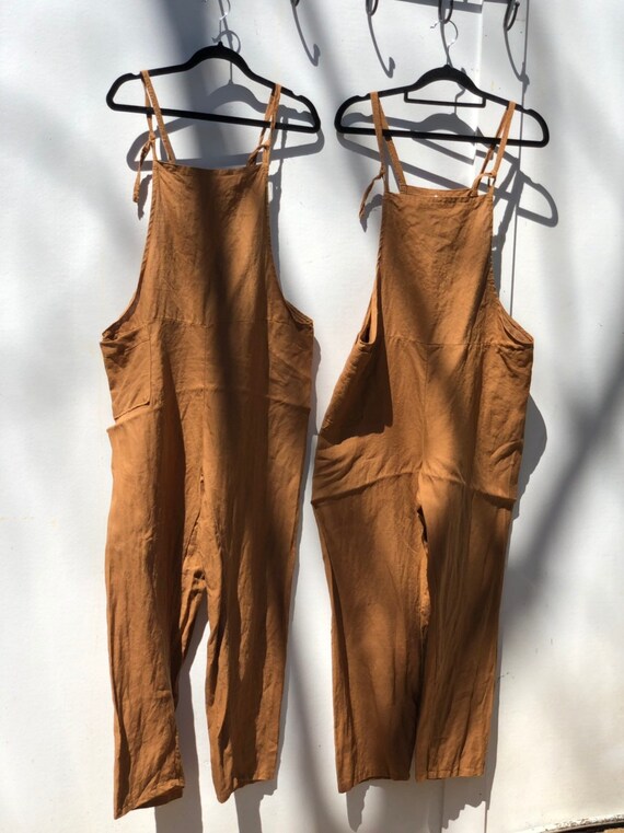 etsy linen overalls