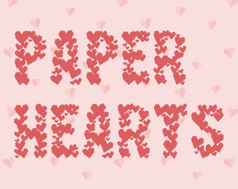 Paper Hearts Font with Commercial Licensing