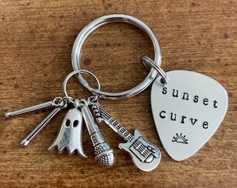 Sunset Curve Julie and the Phantoms Keychain