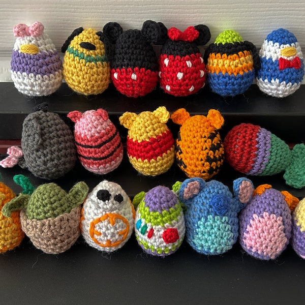 Crochet Character Easter Eggs