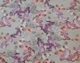 READY TO SHIP - Butterflies - Fleece Blanket (Medium)