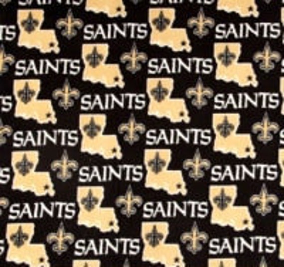 Blanket Made with New Orleans Saints Fleece Made to Order New Orleans
